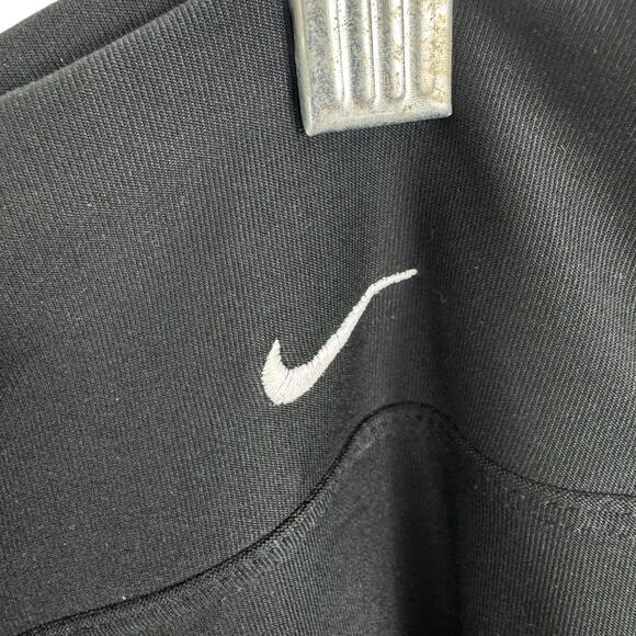 Nike Dri-Fit Black Boot Cut Mid Rise Pull On Stretchy Athletic Leggings Size M - Picture 3 of 5